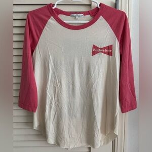Junk Food Budweiser 3/4 Sleeve Shirt